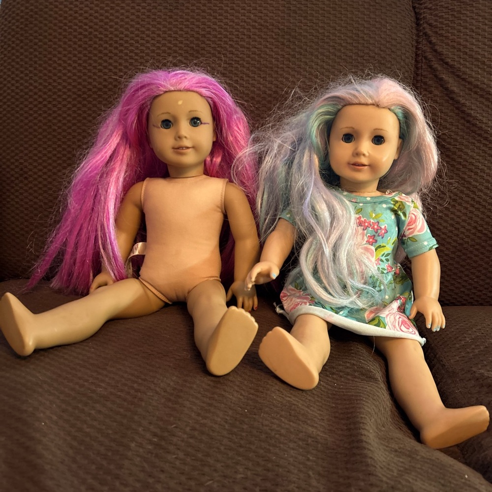 Two American girl dolls